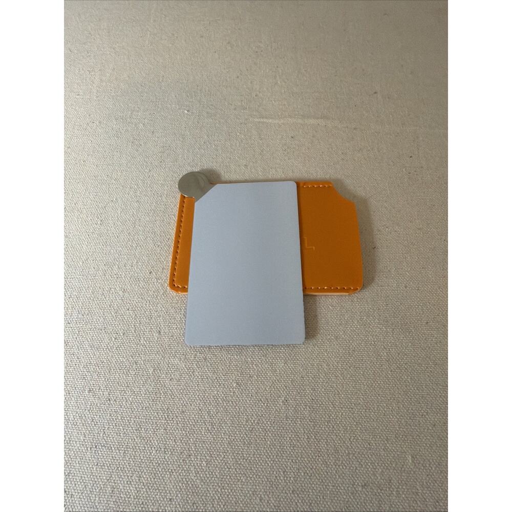 Chanel NIB GWP Single Card Mirror Holder Orange - Picture 5 of 5